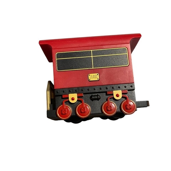 The FAO Schwarz Caboose Train Car Red Black Non Motorized - Picture 2 of 6